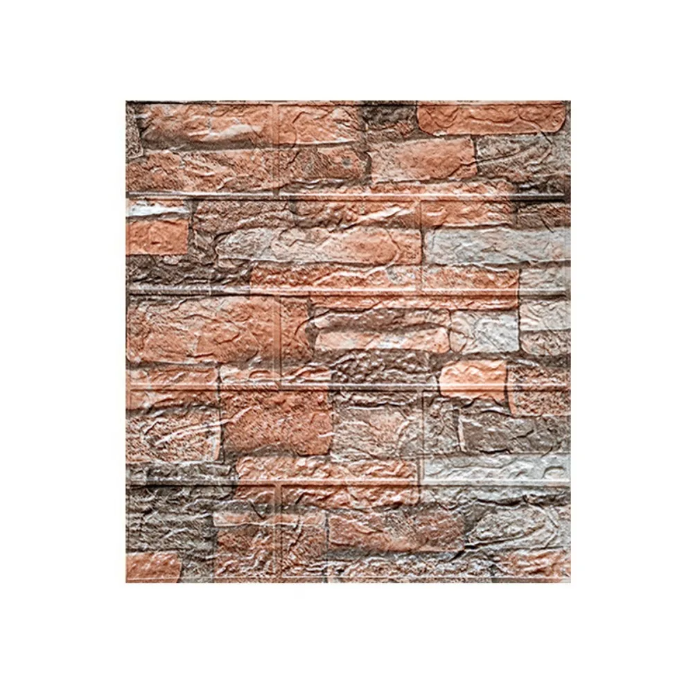 

3D наклейки на стену под кирпич, бумага, 12 шт.