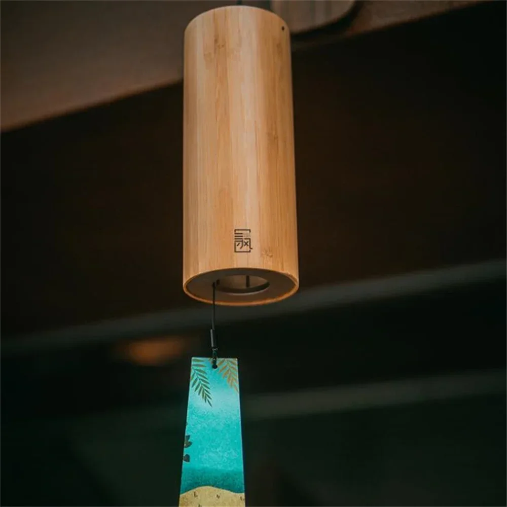 Бамбуковый набор колокольчиков украшение для сада на открытом воздухе подвеска