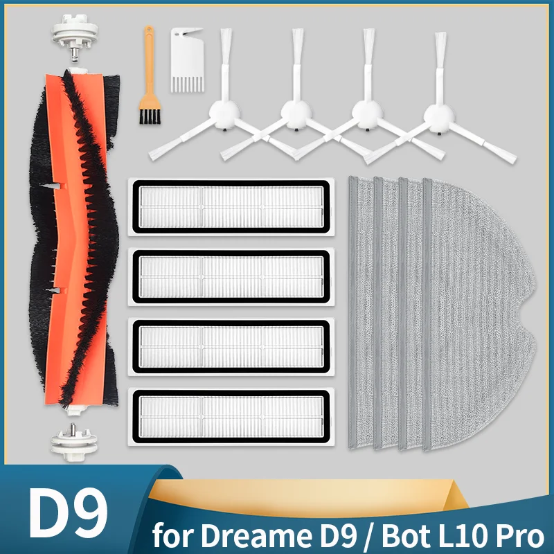 

для Xiaomi Dreame D9, для Dreame Bot L10 Pro, для TROUVER LDS Finder Роботов-пылесосов Запасные Части Аксессуары Щетки Швабры Фильтры Hepa