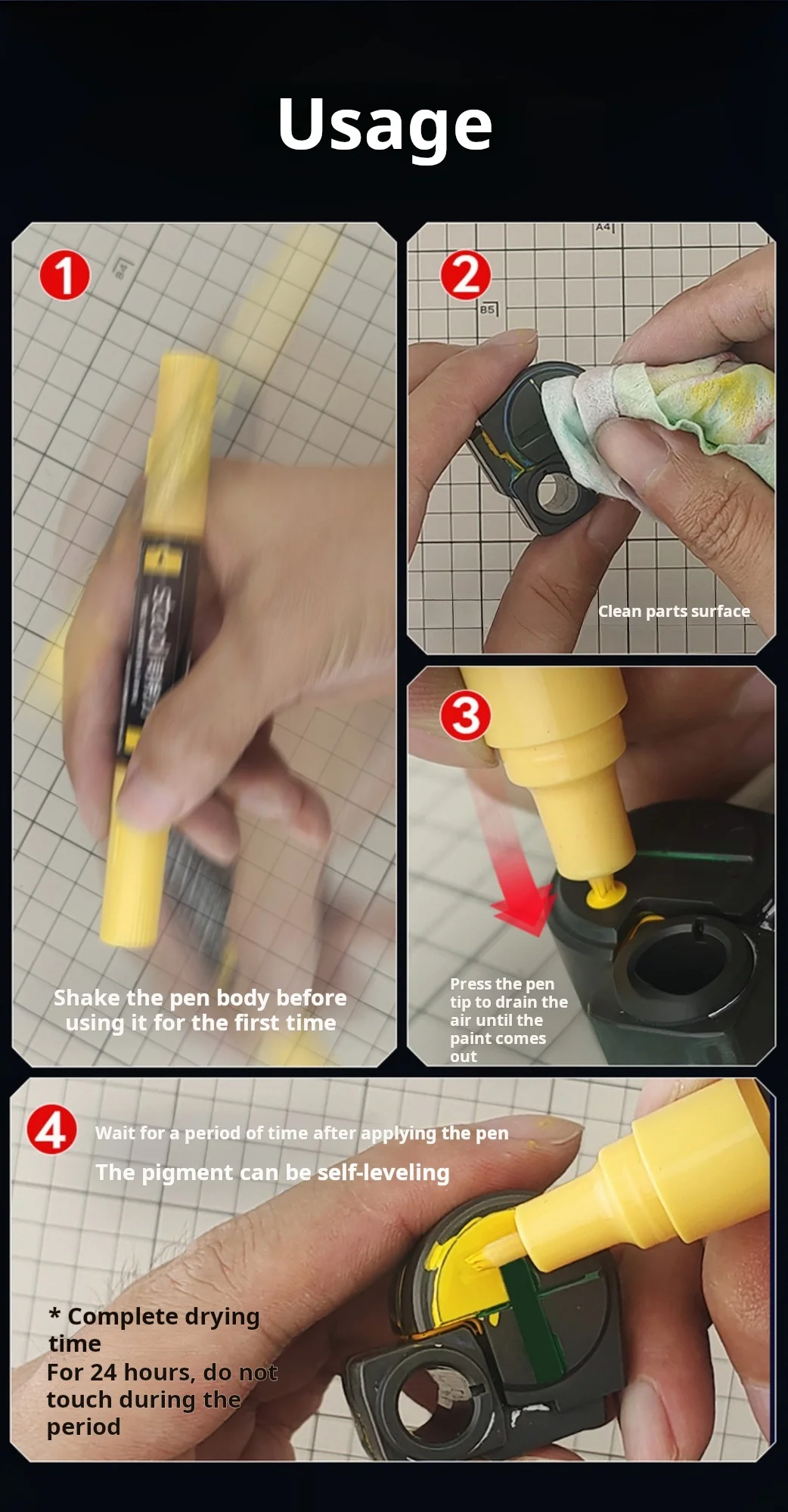 Stedi 12 шт. набор маркеров на водной основе с двойной кистью для Gundam военная модель