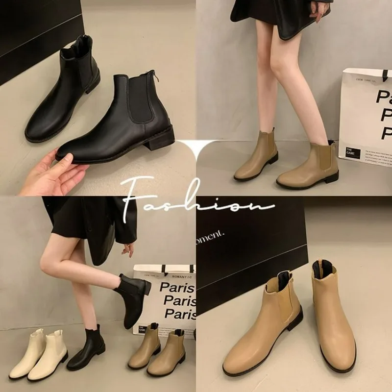 Новинка 2024 года осенне-зимняя обувь для женщин водонепроницаемые короткие