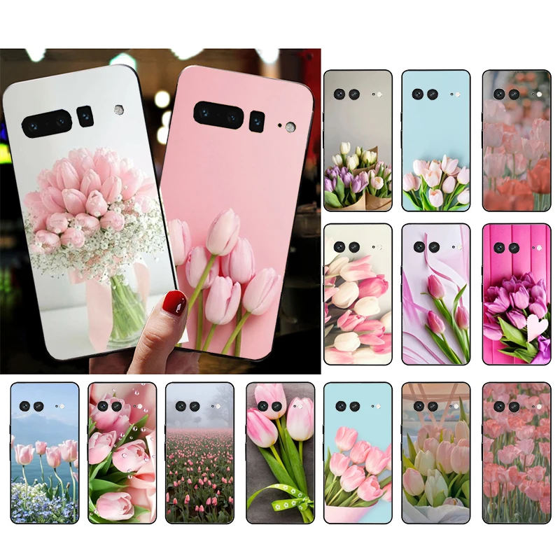 

Phone Case for Google Pixel 7 Pro 7 6A 6 Pro 5A 4A 3A Pixel 4 XL Pixel 5 6 4 3 XL 3A XL 2 XL Tulip Flower Case