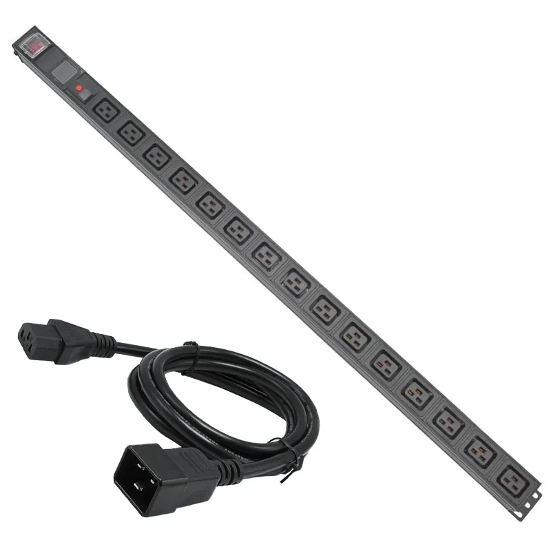 

PDU Power Strip C19 output Multiple SOCKET 15AC socket With current display meter IEC320 C14 port with 16A overload protection