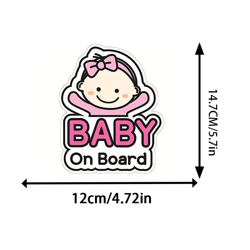 Привлекательные Мультяшные наклейки на автомобиль Малыш борту Стикеры для