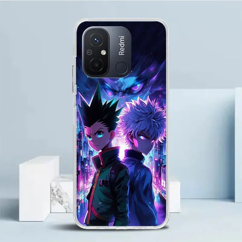 Huner X-Hunters Gon для Xiaomi Redmi 14C 13C 12C 10C 9C Чехол телефона 13 12 10 9 10A 9A 9T 8A 8 7A 7 6A 6 K70 K60 K40 K20 Pro