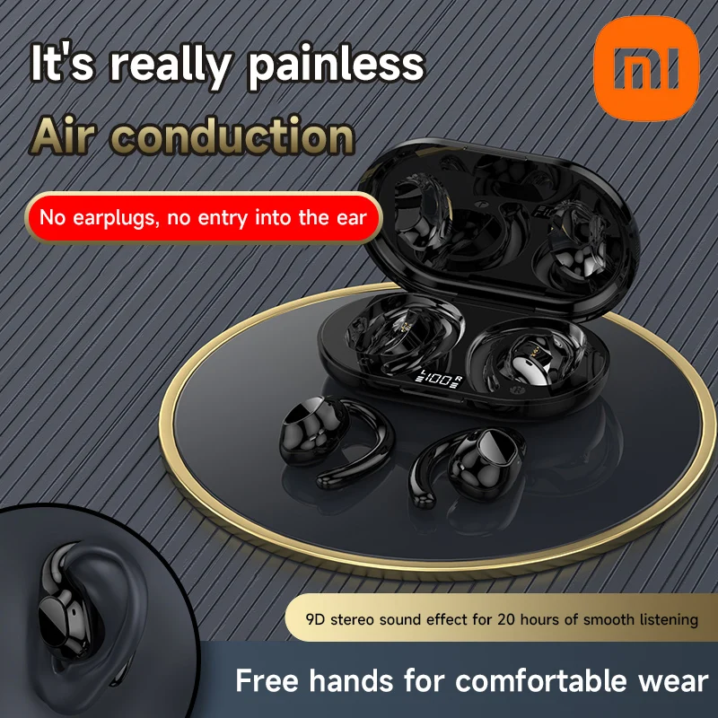 

XIAOMI Open Ear Headphones Bluetooth 5.3 Wireless Sports Earphones With Earhooks I68 HiFi Stereo Sound True Earbuds Built-in Mic