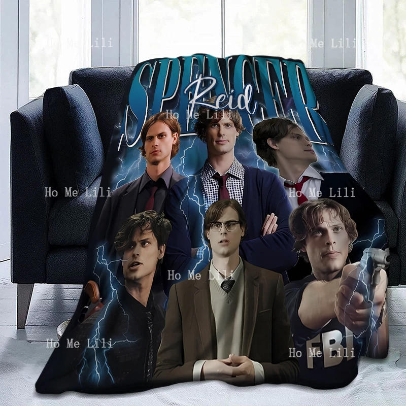 Винтажное фланелевое одеяло Spencer Reid всесезонное уютное плюшевое легкое