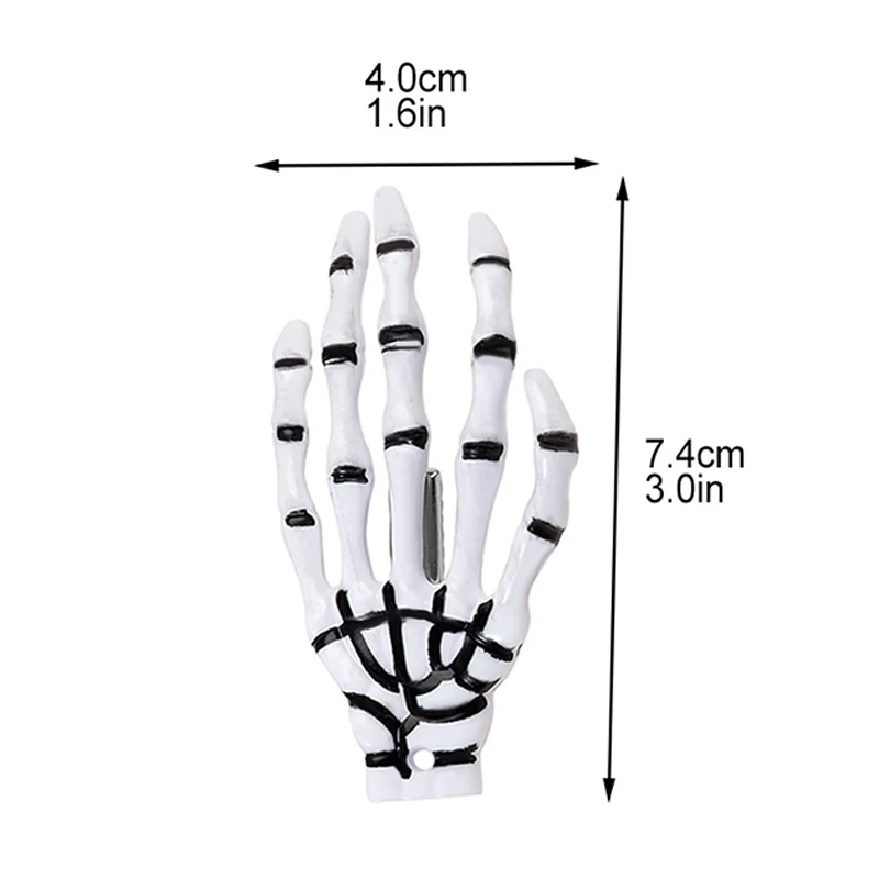 Заколка Для Волос В Стиле Харадзюку С Дизайном Черепа И Скелета Пятен Крови