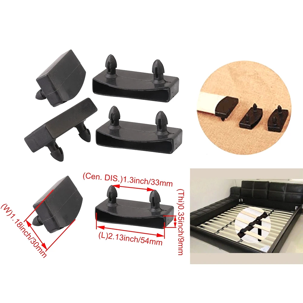 

Replace Your Broken Bed Slat Holders with 50 Sturdy Plastic Connectors Easy to Install and Suitable for a Variety of Beds
