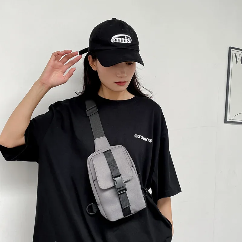 

Large Chest Bags for Women Men Tendecia Oxford Chest Rig Shoulder Crossbody Bag Fashion Student Body Bag Pouch Sports Bolsas