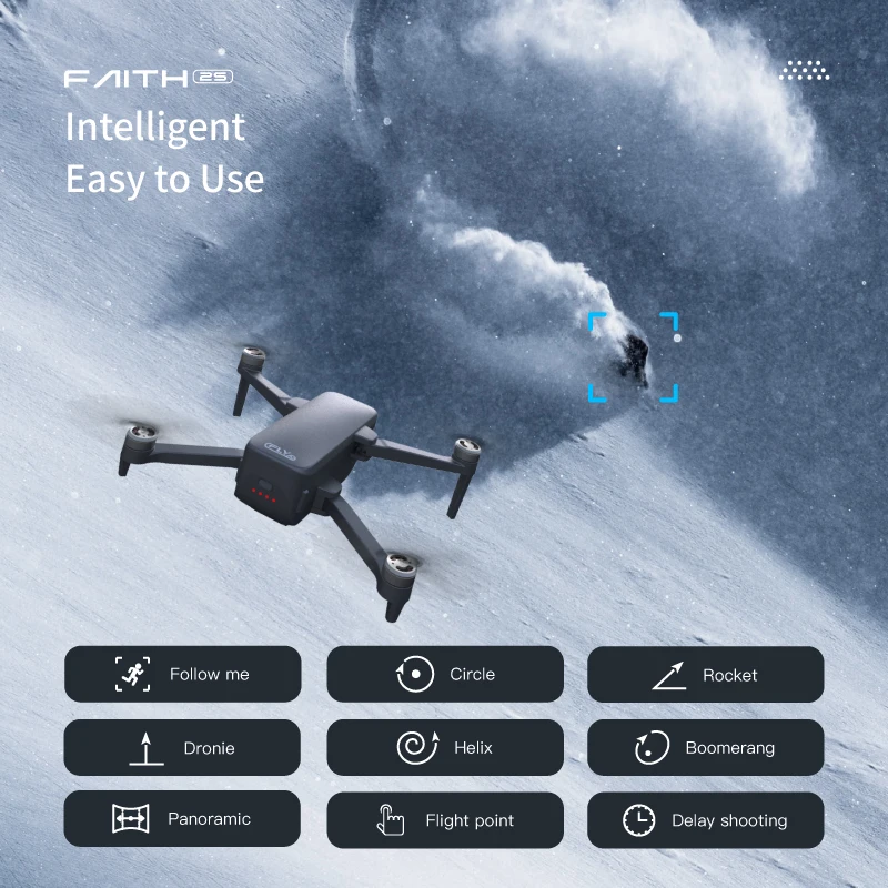 C-FLY Faith 2S Профессиональный Дрон 4K HD камера 3-осевой карданный складной