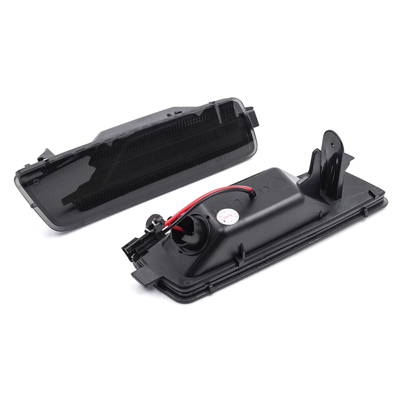 Дымчатый фонарь для переднего бампера крыла боковых габаритных огней янтарный