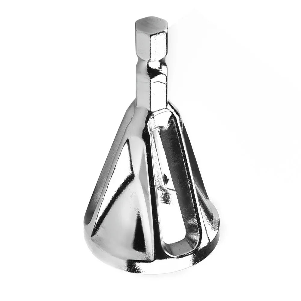 1*Deburring External Chamfer Tool Stainless Steel Silver CR12MOV Hex Shank Deburring External Chamfer Drilling Tool