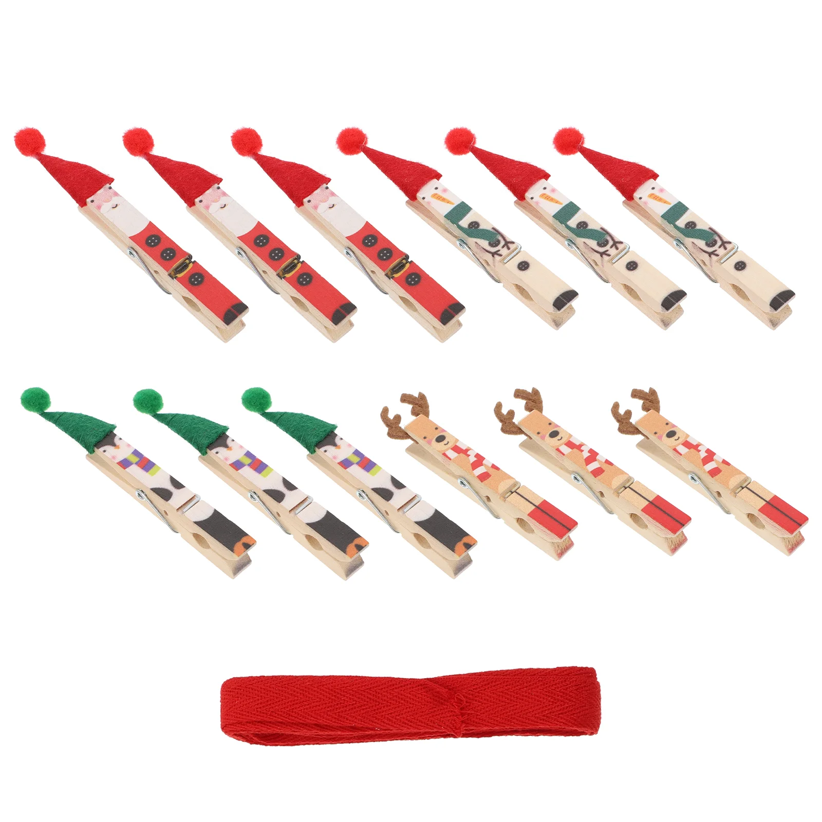 

1 Set of Reusable Practical Creative Note Chips Photo Clips Christmas Supplies Christmas Photo Clips
