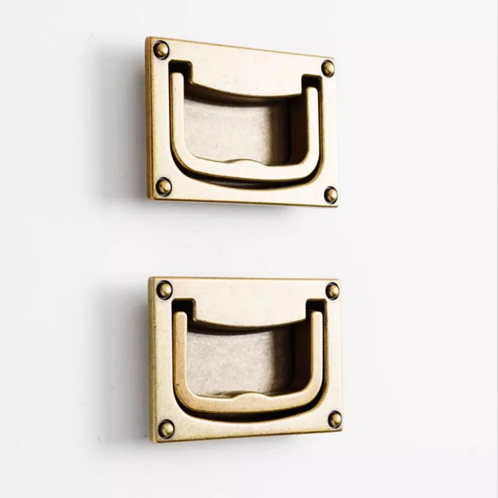 32 54 мм латунный скрытый выдвижной ящик в стиле ретро ручка шкафа вытяжной