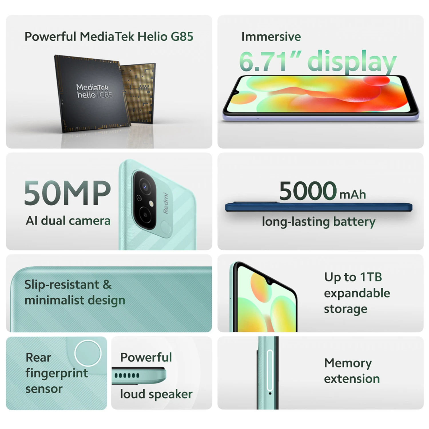 World premiere Xiaomi Redmi 12C Global Version 64GB 128GB MediaTek Helio G85 6.71