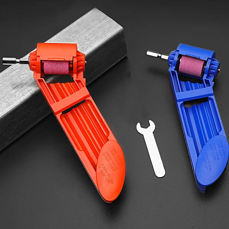 

Drill Bits Sharpener Portable Resisting Corundum Grinding Wheel Tool for Step Drill Carpentry Hand Tools Accessories