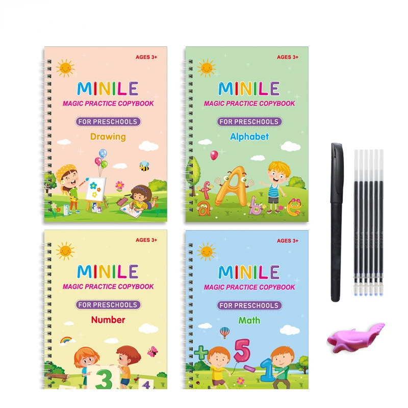 

Волшебная тетрадь, волшебная книга для детей, волшебная книга для обучения искусственной каллиграфии