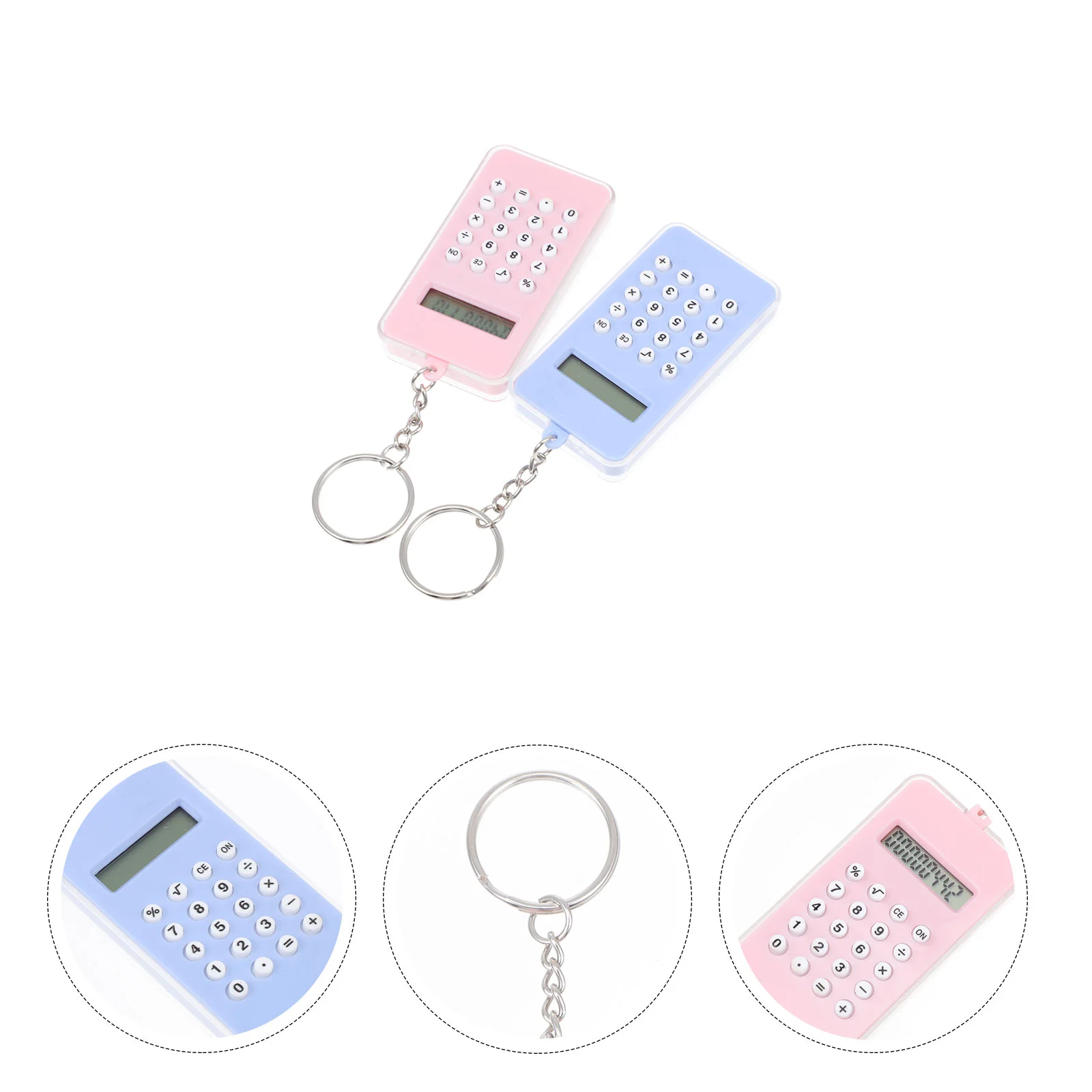 

Calculator Pendant Keychainpocket Key Math Mini Hanging Chain Game Prizes Ornament Decorative Accounting Size Electronic Exam