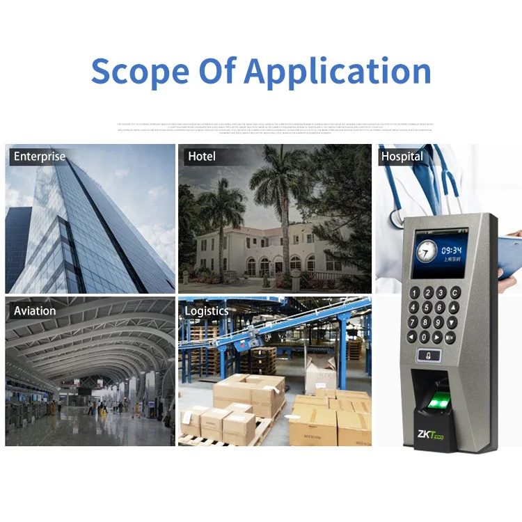 Zk F18 Биометрический контроль доступа по отпечаткам пальцев и система учета