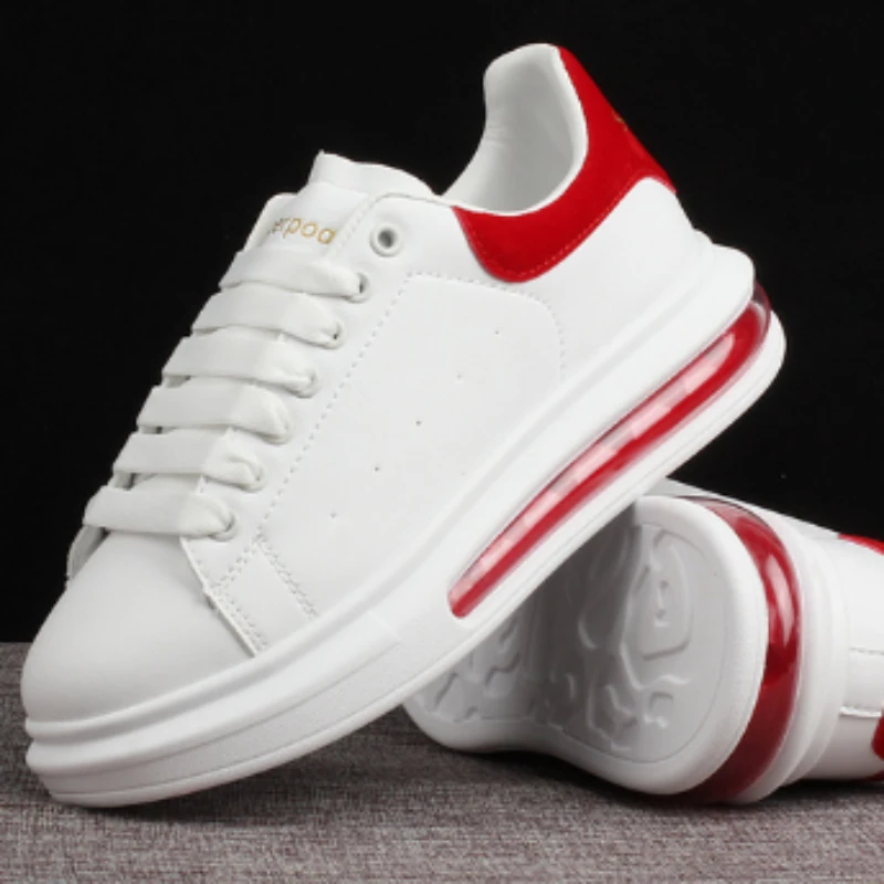 

Кроссовки мужские/женские на платформе, повседневные, с воздушной подушкой, дышащие, из микрофибры, на плоской подошве, модные