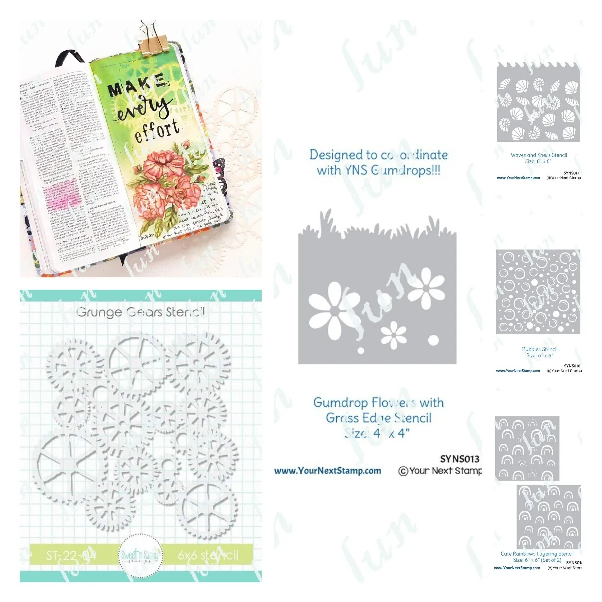 

Rainbows Gears Shells Holiday Layering Stencils for Scrapbooking Embossing Molds Drawing DIY Photo Album Card Work Decoration