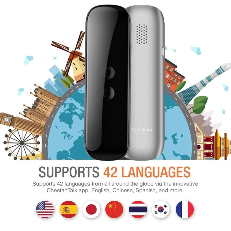 

G5 Portable Mini Wireless Smart Translator 70 Multi-Languages Two-Way Real Time Translator for Learn Travel Business Meeting