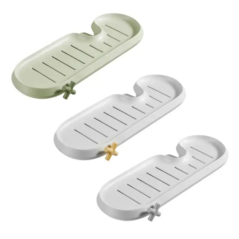 

Faucet Sponge Holder Kitchen Bathroom Sink Faucet Draining Rack With Hook Sink Caddy Drain Rack For Sponges Scrubbers Soap