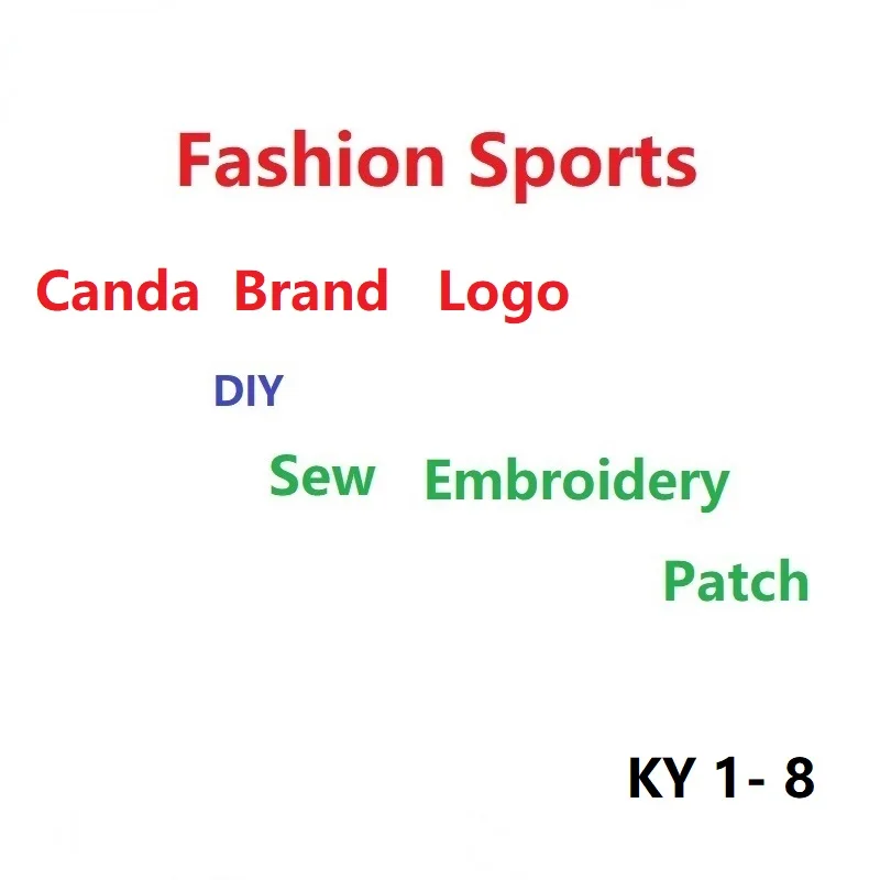 

Embrodiered Appliques DIY Letters Patches for Clothing Sew Supplies Canda Brand Logo Patches for Down Jacket clothing Sew badge