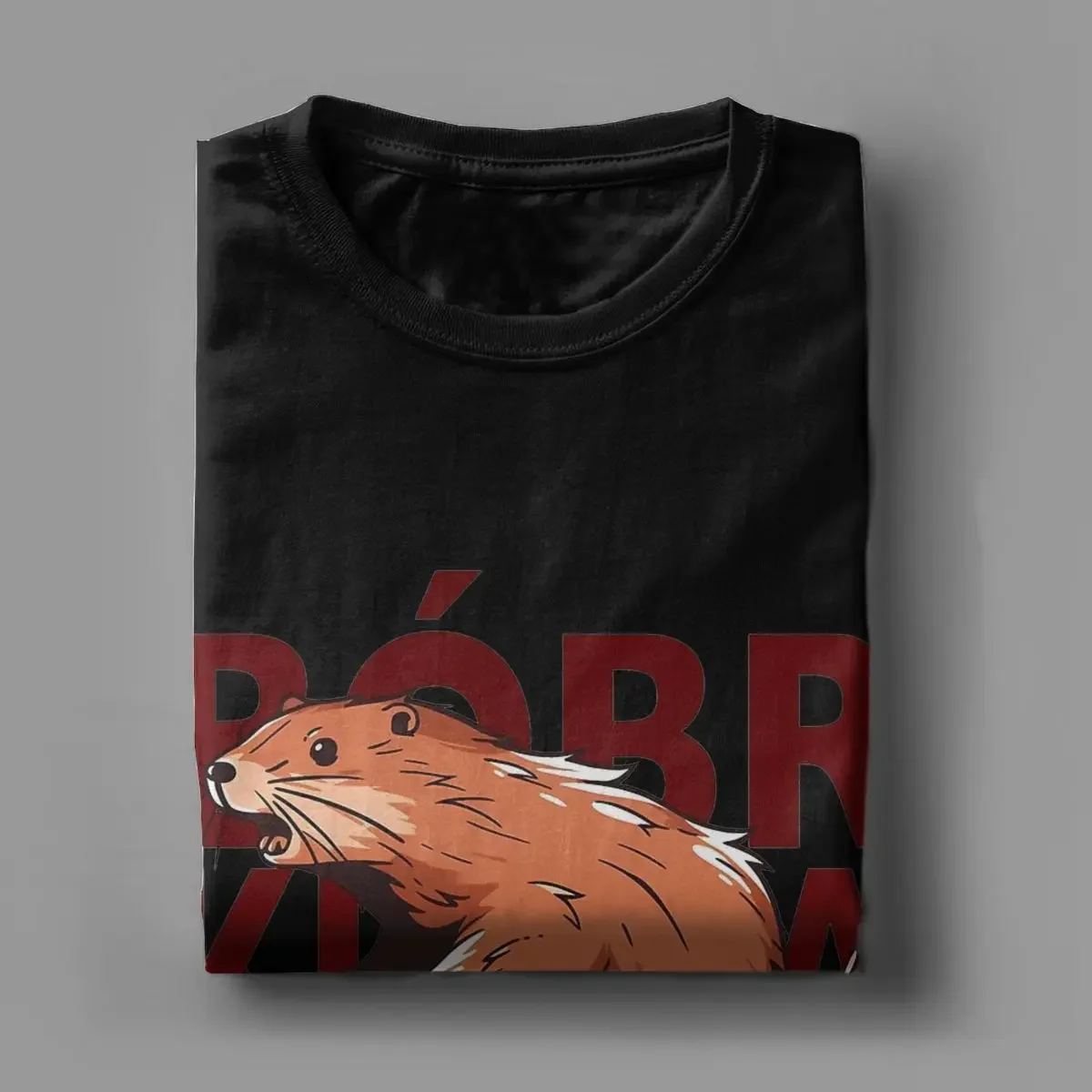 Забавная Мужская футболка Kurwa Bobr Bober Meme Бобер Boberek потрясающие футболки из 100%