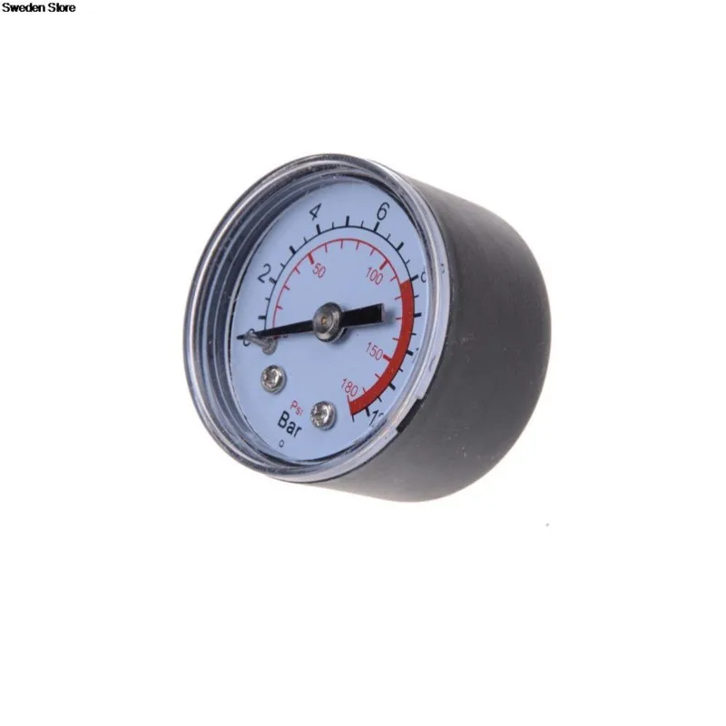 

1PC Air Compressor Pneumatic Hydraulic Fluid Pressure Gauge 0-12Bar / 0-180PSI Dial Type