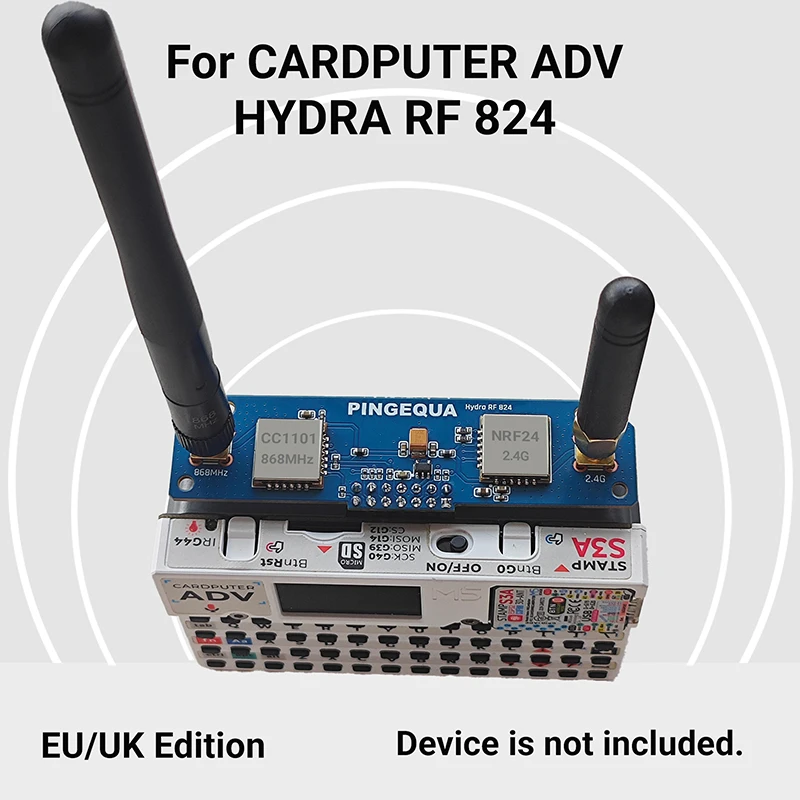 Фото Плата M5Stack Cardputer ADV RF – 868 МГц CC1101 и 2.4G NRF24 с автоматическим переключением |   Оптимизированная антенна |   Фirmware Bruce - Hydra RF 824 Pro №1