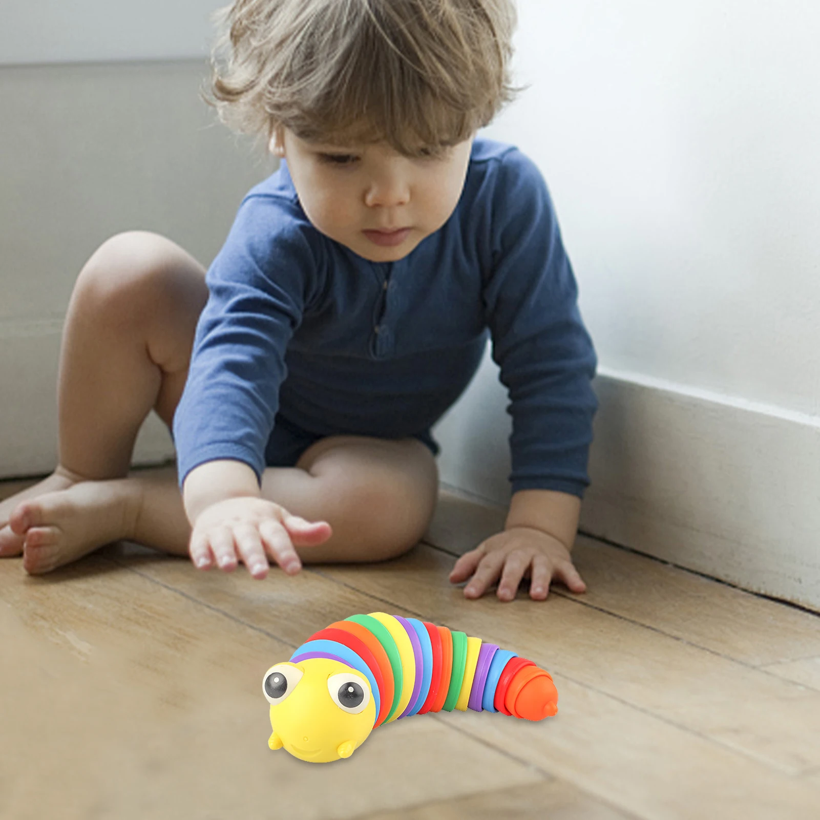 

3D Printed Slug Toy Articulated Slug Fingertip ToyFlexible Desk Pet Articulating Animal Toys Novelty Party Favors For Kids