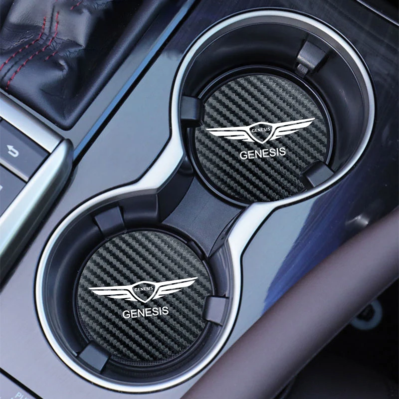 Для Genesis Essentia GV80 Neolun G90 GV90 GV60 2 шт. автомобильная подставка для чашки с водой коврик