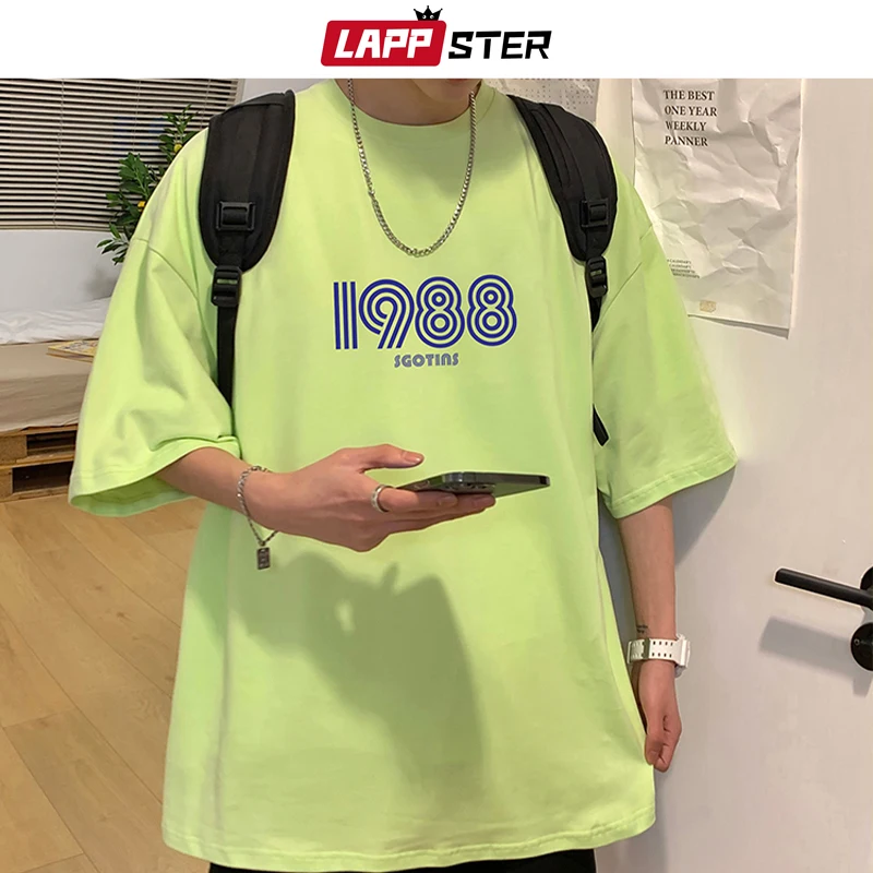

Футболки LAPPSTER 1998 Y2k в стиле Харадзюку, летние смешные футболки оверсайз с графическим принтом, японская и корейская мода, футболка с коротки...