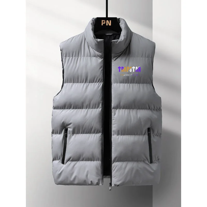 2022 TRAPSTAR Autumn Winter Fashion Zipper Men's and women's Down Jacket brand Print Sport Harajuku Casual Down jacket