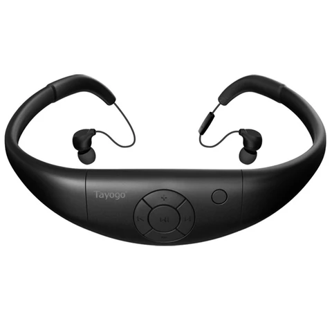 Tayogo W12 HIFI гарнитура для плавания MP3 музыкальный плеер с Bluetooth fm-радио шагомер IPX8 водонепроницаемые наушники спортивные Mp3
