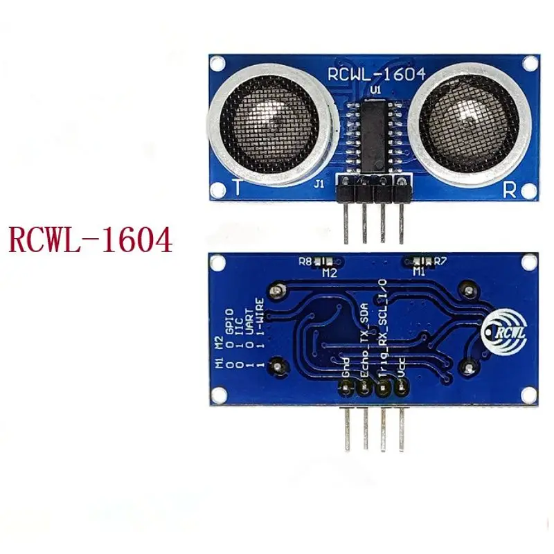 

RCWL-1604 Compatible with HC-SR04 3-5V Support GPIO serial port IIC single bus