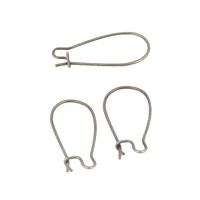50pcs antique bronze kidney earring hooks diy ear wire findings for jewelry making suplies