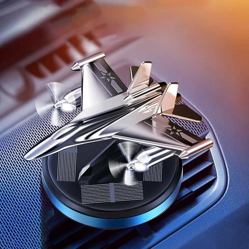 

Solar Energy Fighter Aeroplane Airplane Fragrance Flavoring Diffuser Plane Car Perfume Ornament Auto Air Freshener Dashboard