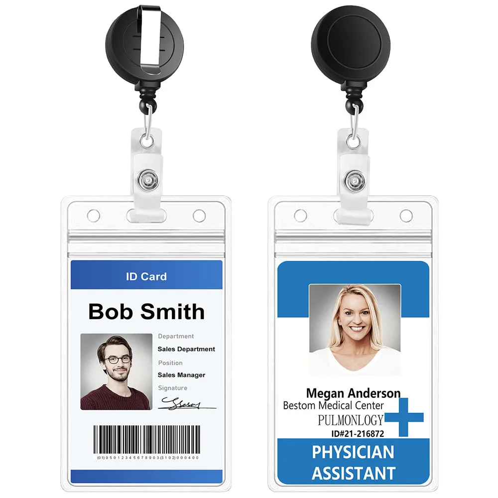 Bestom оптовая продажа 50 шт. 32 мм круглая Выдвижная медсестра Id бейдж катушка с