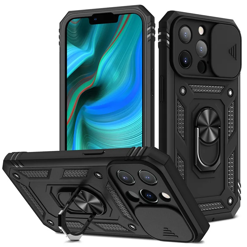 

Slide Camera Lens Protect Phone Case for iPhone 13 11 12 14 Pro Max XS Max XR X 7 8 Plus Magnetic superior quality phone cover