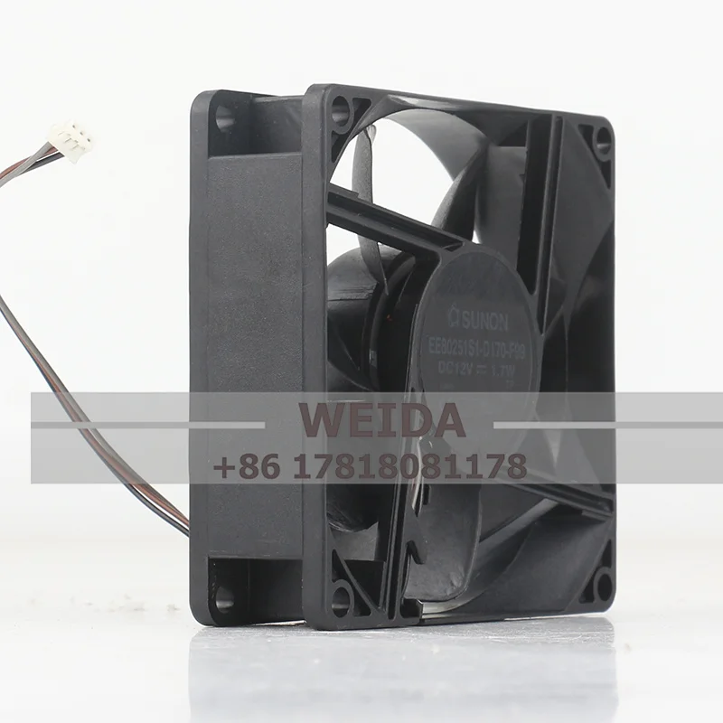 Фото Оригинальный охлаждающий вентилятор для проектора SUNON 8CM EE80251S1-D170-F99 DC12V 1,7 Вт 80x80x25MM №3