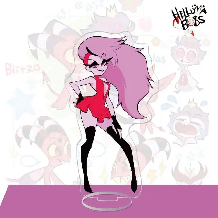 Брелок Helluva Boss в стиле аниме женский брелок для ключей мужчин акриловый