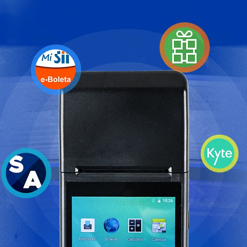 PDA Q8 Android 8 1 POS терминал портативный термальный 58 мм принтер с увеличением объема