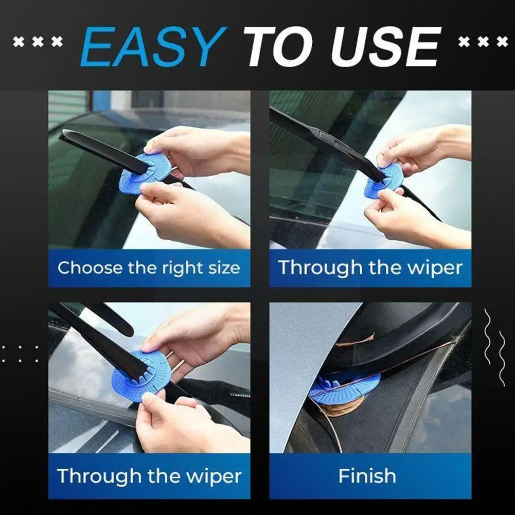 

1 Pcs Universal Car Wiper Arm Bottom Hole Protective Cover Wiper Pad Wiper Dustproof Prevent Windshield Sleeve Leaf Accessories