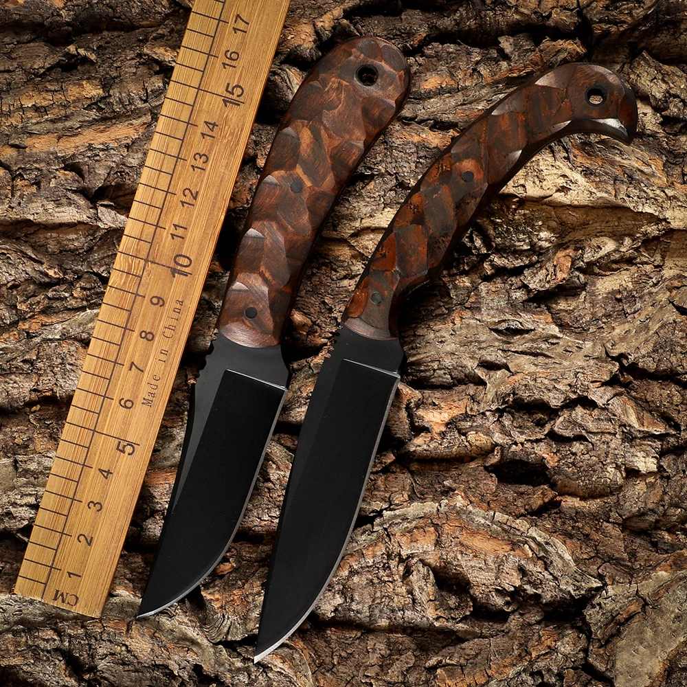 

Нож с фиксированным лезвием 80crv2, нож с оболочкой, Искусственный ручной инструмент для повседневного использования, рукоятка из индийского клена, нож для выживания на природе