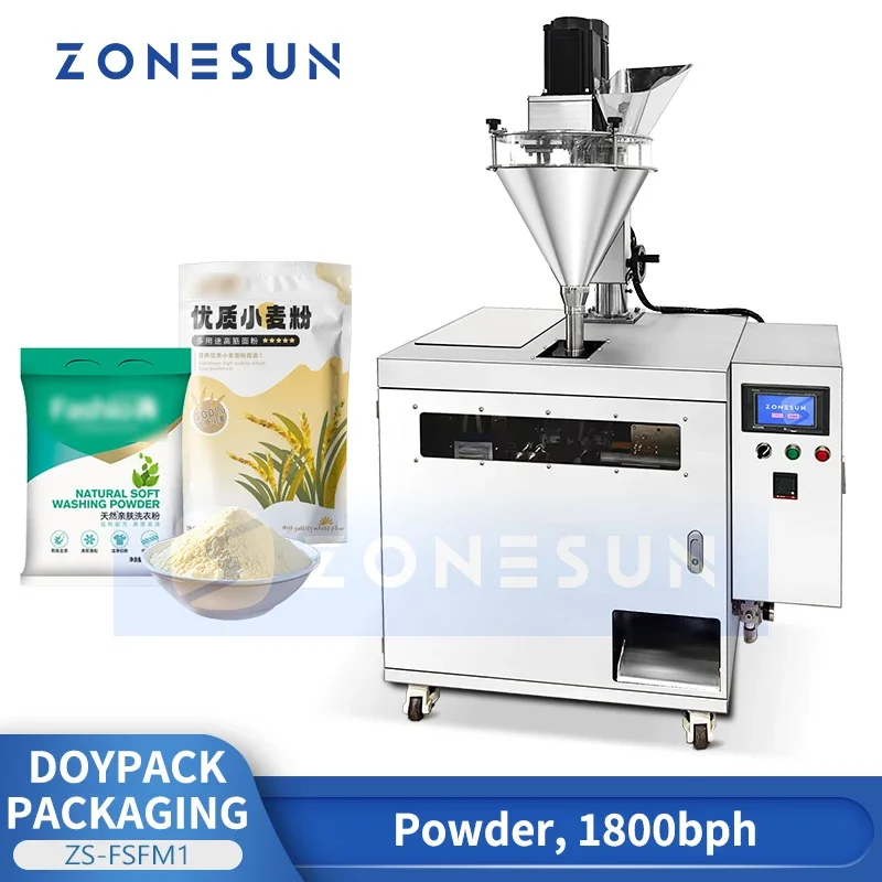 Zonesun предварительно сформированная упаковочная машина шнековый наполнитель