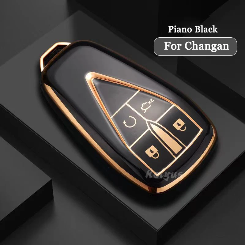 

Автомобильный чехол-книжка из ТПУ для Changan CS35PLUS, CS55PLUS, CS75PLUS 2019-2020, защитный чехол без ключа, автомобильные аксессуары