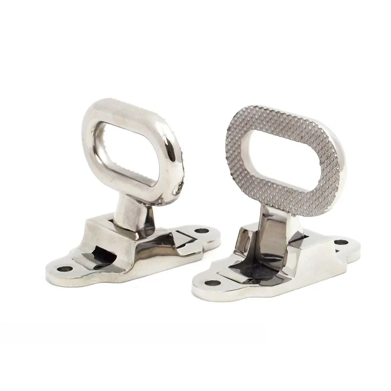 

304 Stainless Steel Folding Step Grab Handle for RV Truck Bus Trailer Van Camper Heavy Duty Premium Polished Fold Trailer Step